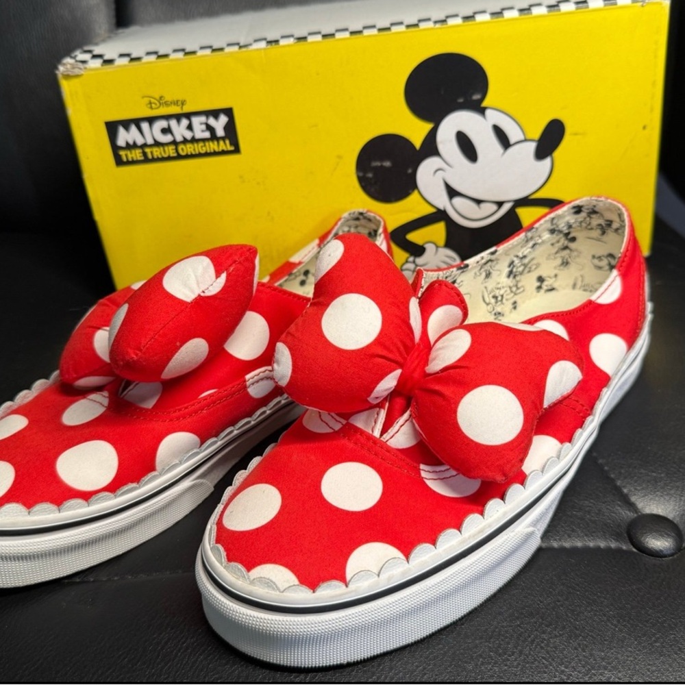 Disney Red and White Polka Dot Vans